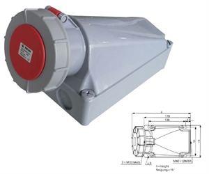 Picture of  INDUSTRIAL SOCKET CEE 16A 380V IP44 3P E	